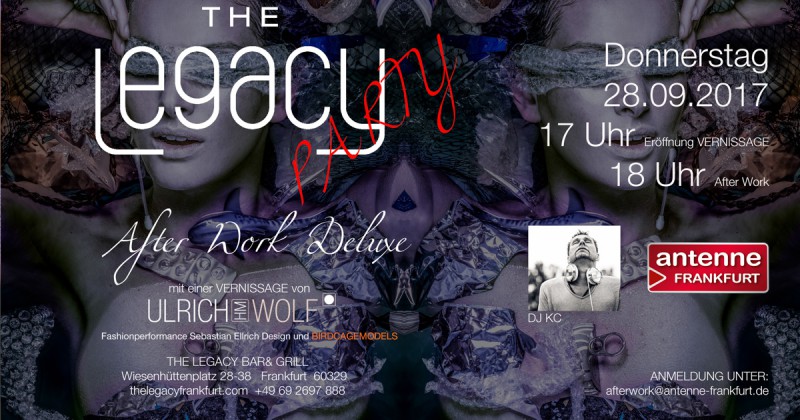 Vernissage Ulrich HM WOLF The Legacy Party Afterwork Deluxe